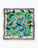 Poésie de Papillons - Bleu vert