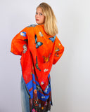 Poésie de Papillons - Orange & Bleu